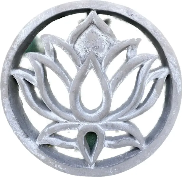 Product image of the product “Lotus - Plaque - Lotus flower, Ø 15 cm | cast stone ”